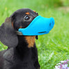 Dog Muzzles Stop Bark Bite Mouth Mask Adjustable for Small Dog Pets Blue Green  Cute Pig Dog Muzzle Silicone Anti-bite