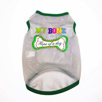 Dog clothes summer Cute Pet Dog Clothes Soft Dogs Vest New Fashion Sports Cat Shirt Pet Clothing Cool Sweatshirt For Small Pets