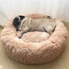 Super Soft Pet Bed Kennel Dog Round Cat Winter Warm Sleeping Bag Long Plush Puppy Cushion Mat Portable Cat Supplies 46/50/60cm
