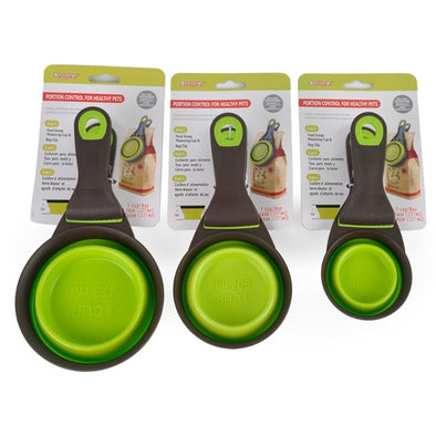 Pet Feeder Bowls Dog Food Spoon Pet Measuring Cups Collapsible Food Scoop with Sealing Clip for Cat Dog Pet Supplies