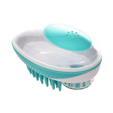 Pet Hair Fur Grooming Bathing Brush Soap Shampoo Dispenser Gentle Loose Hair Remover Skin Massager pet shower dog brush