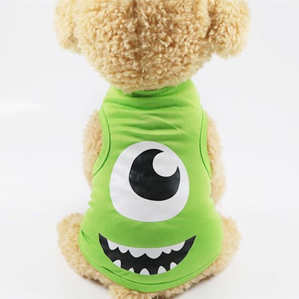Cute Cat Dog tshirt  Soft Puppy Dogs Clothes Cute Pet Dog Clothes Cartoon Pet Clothing Summer Shirt Casual Vests For Small Pets
