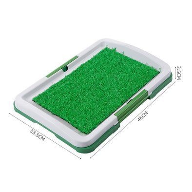 Dog Litter Box Pad Potty Training Synthetic Grass Mesh Tray 3 Layer Pet Toilet for Dogs Indoor Outdoor Use