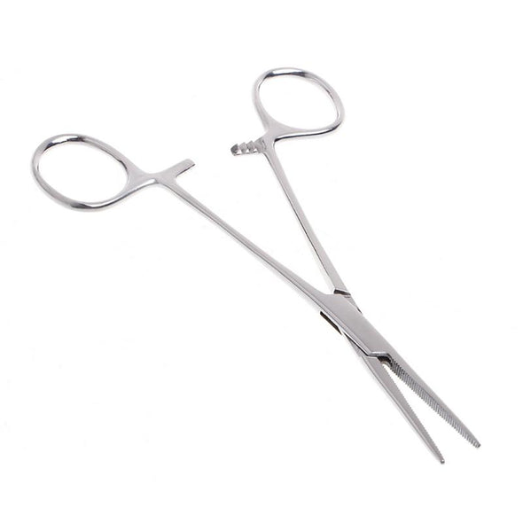 Pet Hemostatic Hair Clipper Tweezer scissors Dog Clamp Ear Supplies Ear Fur Trimming Scissor Dog Stainless Steel  Grooming Tools