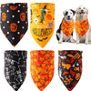 Halloween Dog Bandana Cotton Scarf Bib Grooming Accessories Triangular Bandage Collar for Small Medium Large Pet Fashion Design