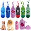 Pet Dog Poop Bag Dispenser Pill Bone Shape Waste Garbage Bags Carrier Holder Poop Litter Box Bags Pet Dog Products Supplies