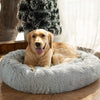 Round Dog Bed For Dog Cat Winter Warm Sleeping Lounger Mat Puppy Kennel Pet Bed Christmas Gifts