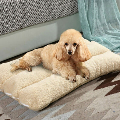 Pet Cushion Blanket Winter Dog Bed Mat Thicken Warm Puppy Cat Fleece Cushion Pillow Mattress Beds For Small Large Dogs Cats Pad