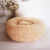 Long Plush Super Soft Pet Bed Kennel Dog Round Cat Winter Warm Sleeping Bag Puppy Cushion Mat Portable Cat Supplies PD045