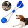 Multifunction Pet Molar Bite Dog Toys Rubber Chew Ball Cleaning Teeth Safe Elasticity Soft Puppy Suction Cup Dog Biting Toy