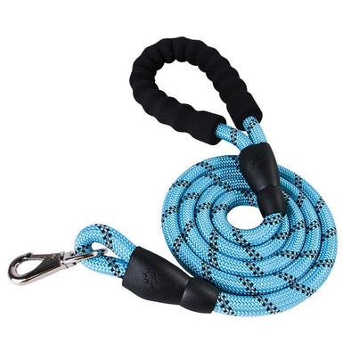 Quality Thick Nylon Dog Leash Comfortable Leather Control Leash For Small Medium Large Dog Pitbull Gold Retriever Accessories