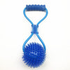 Pet Toys Suction Cup Rubber Dog Chew Toys Pet Ball Tug Toy Tooth Cleaning Chewing Puppy Pet Toy Tug Rope Handle