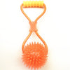 Pet Toys Suction Cup Rubber Dog Chew Toys Pet Ball Tug Toy Tooth Cleaning Chewing Puppy Pet Toy Tug Rope Handle