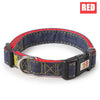 Dog Collars Personalized Leather Dog Collar  Small Medium Large Dogs Pitbull Bulldog Beagle Pets Denim Nylon Adjustable S M L