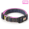 Dog Collars Personalized Leather Dog Collar  Small Medium Large Dogs Pitbull Bulldog Beagle Pets Denim Nylon Adjustable S M L