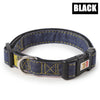 Dog Collars Personalized Leather Dog Collar  Small Medium Large Dogs Pitbull Bulldog Beagle Pets Denim Nylon Adjustable S M L