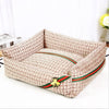 Large Dog Winter Beds Luxury Pet Sofas Cushion PP Cotton Velvet Warm Kennel Removable Cover Small Dog Cat House Anti-dirty Beds