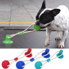 Pet Toys Suction Cup Rubber Dog Chew Toys Pet Ball Tug Toy Tooth Cleaning Chewing Puppy Pet Toy Tug Rope Handle