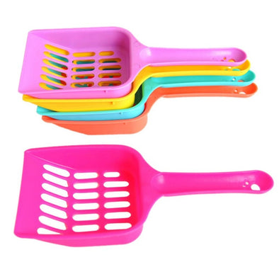 Useful Cat Litter Shovel Pet Cleanning Tool Plastic Scoop Cat Sand Cleaning Products Toilet For Dog Food Spoons