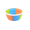 Folding Silicone Dog Bow Portable Outdoor Travel Pet Dog Bowl Drinking Water Pet Product Bowls with Buckle Puppy Doggy Feeder