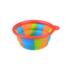 Folding Silicone Dog Bow Portable Outdoor Travel Pet Dog Bowl Drinking Water Pet Product Bowls with Buckle Puppy Doggy Feeder