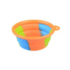 Folding Silicone Dog Bow Portable Outdoor Travel Pet Dog Bowl Drinking Water Pet Product Bowls with Buckle Puppy Doggy Feeder
