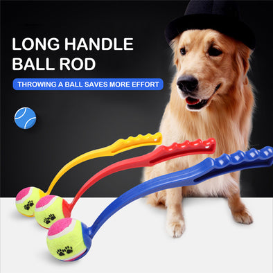 2019 New Puppy Toys Dog Throwing Ball Throwing Club Pet Dog Throwing Toy Ball Launcher Interactive Dog Toy Dropship Bump Design