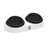 Pet Cat Double Bowls Food Water Feeder Bowl Detachable Adjustable Dog Bowl Puppy Food Tray