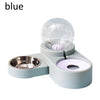 New Bubble Pet Bowls Cat Food Automatic Feeder 1.8L Fountain for Water Drinking Single Large Bowl Dog Kitten Feeding Container