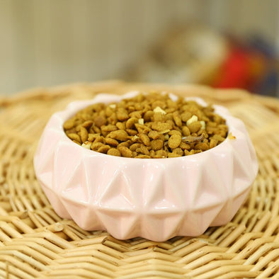 New Ceramic Pets Bowls Fashion Creative Flower Shape Cat  Bowl Pet Food Bowl Pet Feeder for Dogs Cats Feeding Supplies