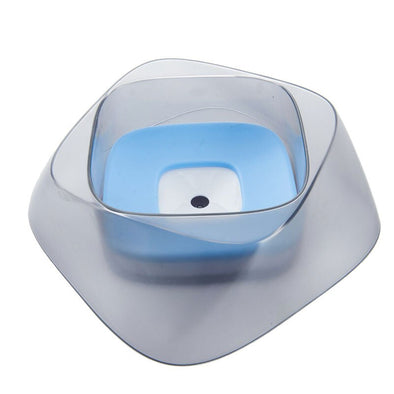 Pet dog floating bowl cat mouth bowl feeder portable bowl creative matte splash non-wet mouth dog feeding water dispenser