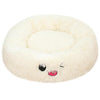 Round Plush Cat Bed Long Plush Super Soft Dog Bed For Small Dogs Cats Nest Winter Warm Sleeping Bed Lounger Cat House Puppy Mat