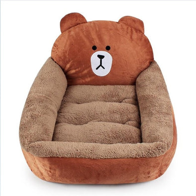 Funny 3D Cartoon Animals Pet Dog Beds Cushion Winter Warn Kennel New Style Sofa for Small Medium Dogs Cats Puppy Fleece Bed