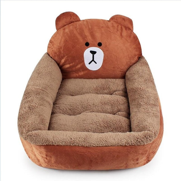 Funny 3D Cartoon Animals Pet Dog Beds Cushion Winter Warn Kennel New Style Sofa for Small Medium Dogs Cats Puppy Fleece Bed