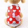 New Summer 5 Colors Lovely Cartoon Dog Vest Cool Breathable Sunscreen Clothes for Puppy Chihuahua Cat Clothing Pet Supplies