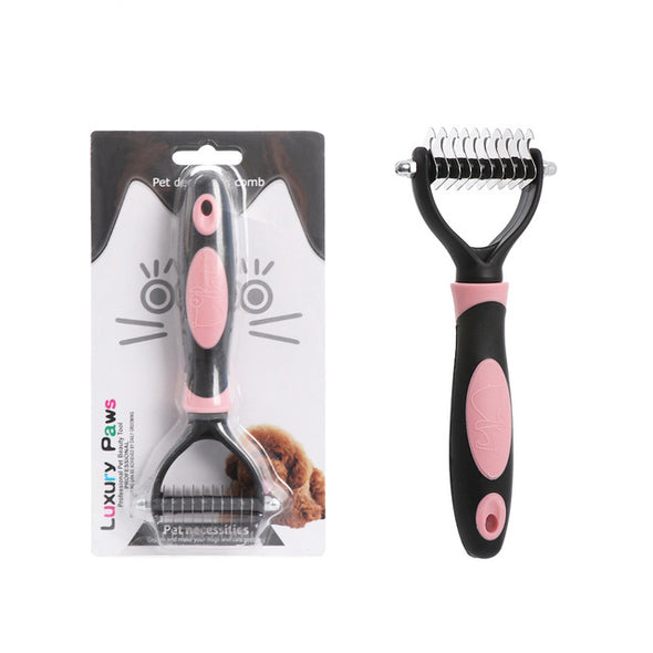 Effective Pet Dematting Comb Dog Cat Hair Grooming Tool Hair Removal Brush Fur Cleaner Shedding Cleaning Tool