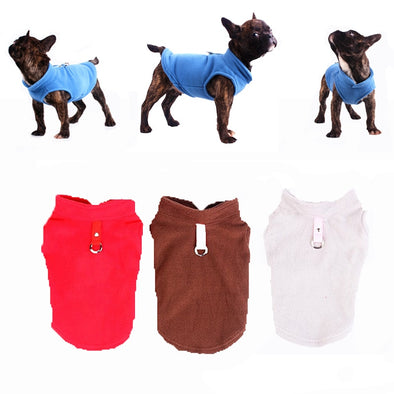 Dog Clothes Warm Winter Pet Dog Vest Fleece For Small Dogs Coat Casual Puppy Cat Harness Costumes Jacket Chihuahua Sweatshirt