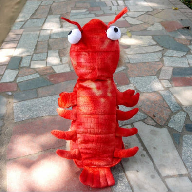 2019 new creative lobster-shape puppy pet dog clothes vest for Tik-Tok Halloween Christmas party Internet celebrity