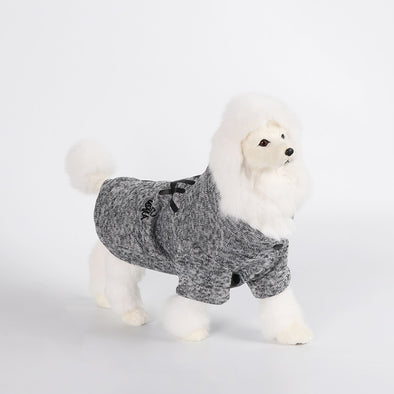 1PC Novelty Fashion Pet Warm Vest Clothes Fish Bone Pattern Hoodie Coat Puppy Apparel Jumpsuit Autumn Winter