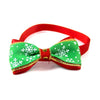 Lovely Cat Dog Collar Bow Tie Christmas Adjustable Neck Strap Dog Grooming Accessories Xmas Pets Products Cat Supplies