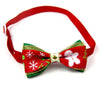 Lovely Cat Dog Collar Bow Tie Christmas Adjustable Neck Strap Dog Grooming Accessories Xmas Pets Products Cat Supplies