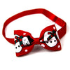 Lovely Cat Dog Collar Bow Tie Christmas Adjustable Neck Strap Dog Grooming Accessories Xmas Pets Products Cat Supplies