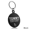 FLOWGOGO Anti-lost Stainless Steel Dog ID Tag Engraved Pet Cat Puppy Dog Collar Accessories Telephone Name Tags Pet ID Tags