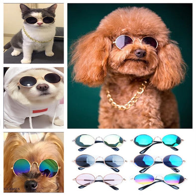 Puppy Small Dogs Cat Sunglasses Pet Glasses Teddy Funny Headdress Used To Take Photography