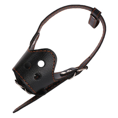 Adjustable Breathable Mask PU Leather Pet Dog Muzzle Anti Bark Bite Chew Safety for Small Large Dogs Mouth Soft Muzzles Training