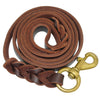 Braided Leather Dog Leash Pet K9 Walking Training Leash Lead For Medium Large Dogs German Shepherd Gift Dog Training Clicker