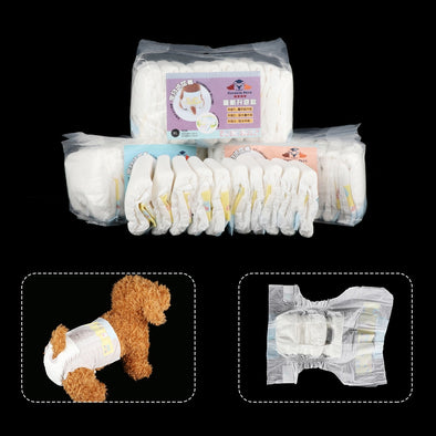 Pet Cat Paper Diaper Female And Male Dog Sanitary Hygienic Pants Training Pad Absorbent Odor Reduce Mat Short Panties
