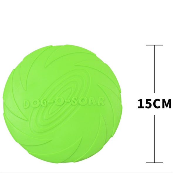 2018 Best selling Pet toys New Large Dog Flying Discs Trainning Puppy Toy Rubber Fetch Flying Disc Frisby 15cm 18cm 22cm