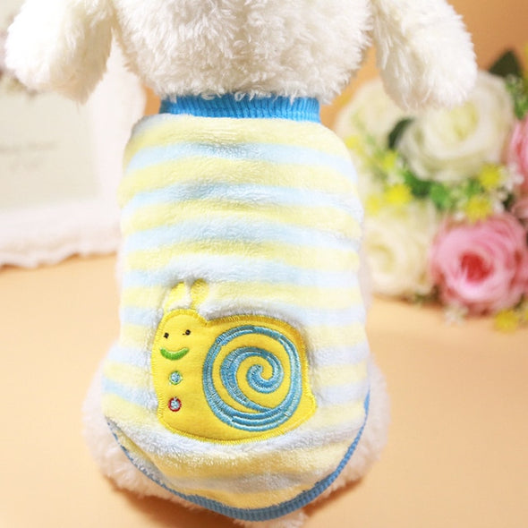 2018 new arrival cheap winter cotton dog vest Multi-color optional warm puppy pet dog clothes for small dog t shirt 11 colour