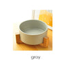 pet supplies Pet cat bowl small dog cutlery cat rice bowl ceramic cat bowl solid wood frame strong easy to clean three color